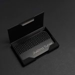 کارت ویزیت پلکسی مشکی طرح 7 اسلایدر 8