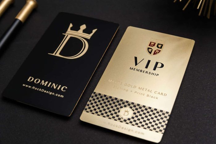 کارت ویزیت فلزی VIP