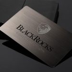 کارت ویزیت فلزی BlackRocks