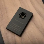 کارت ویزیت چندضلعی چوبی