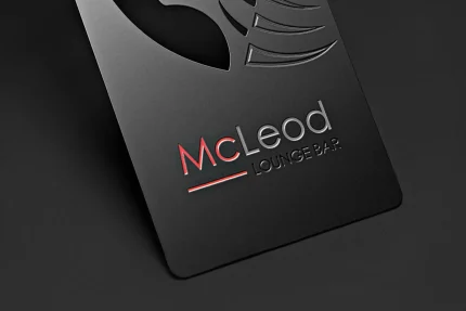 کارت ویزیت مشکی اکرلیک McLeod