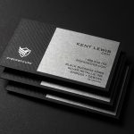 کارت ویزیت مشکی کلاسیک