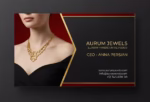 کارت ویزیت لاکچری طلافروشی
