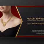 کارت ویزیت لاکچری طلافروشی