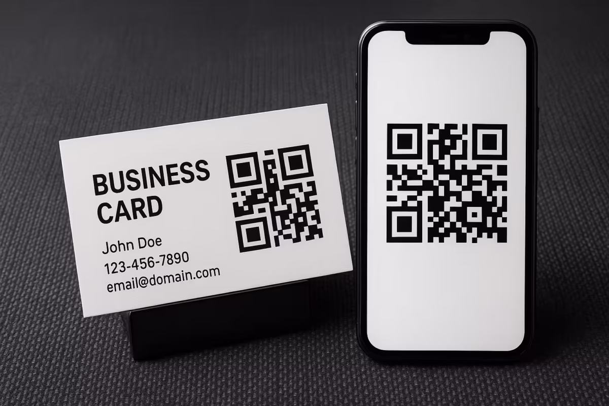 QR کد در کارت ویزیت