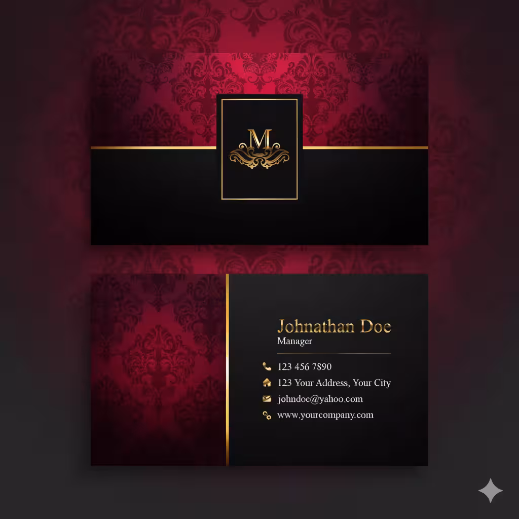 کارت ویزیت لاکچری